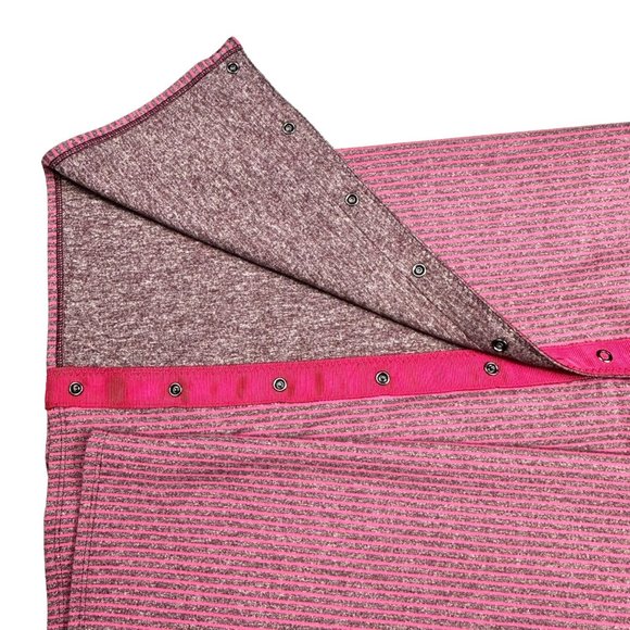 Lululemon Vinyasa Rulu Scarf Hyper Stripe Heathered Bordeaux Drama - Picture 4 of 13